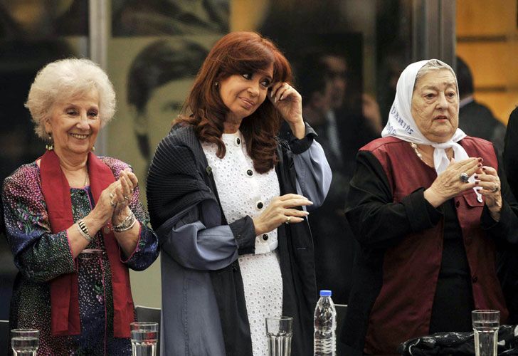 Cristina presentó el Instituto de la Memoria junto a Carlotto y Hebe