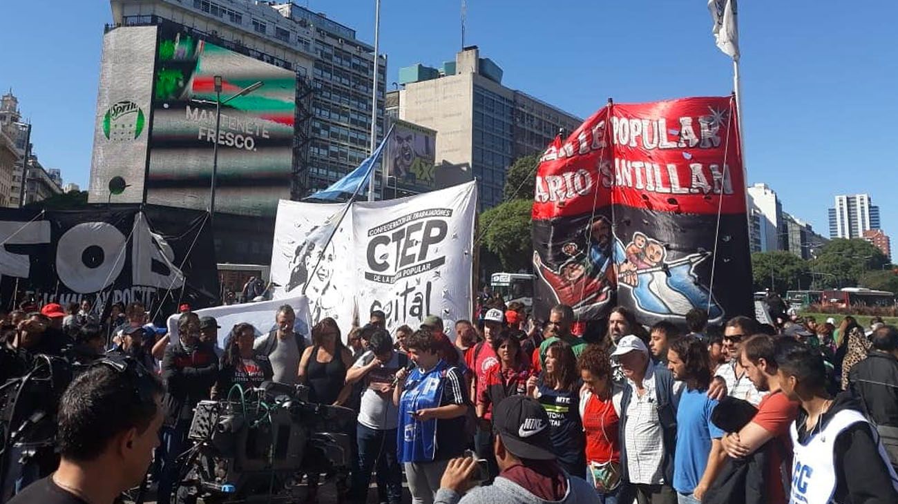 Piquetes, reclamos y cortes: jornada de protestas en el Centro porteño