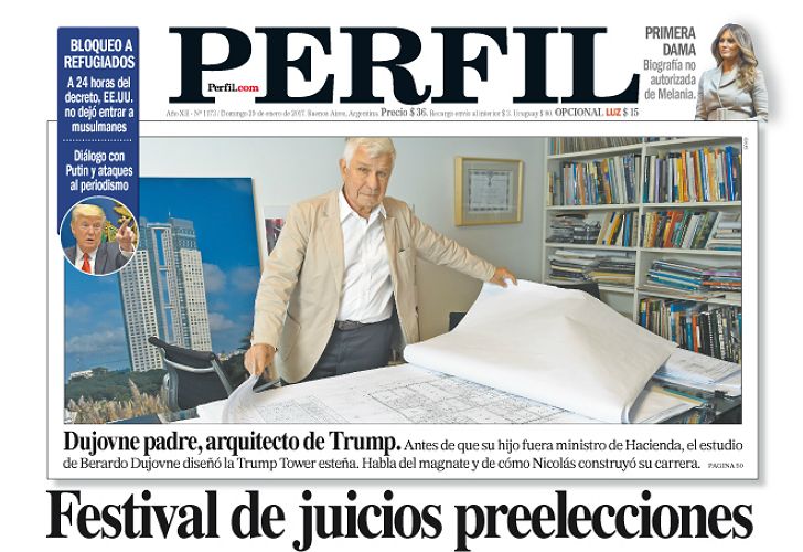La tapa del Diario Perfil