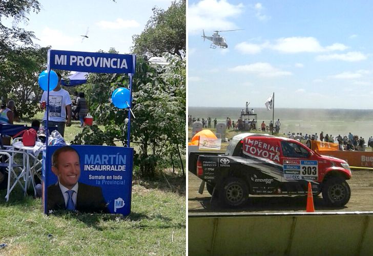 Batalla "de cartel" entre Scioli e Insaurralde en el Dakar