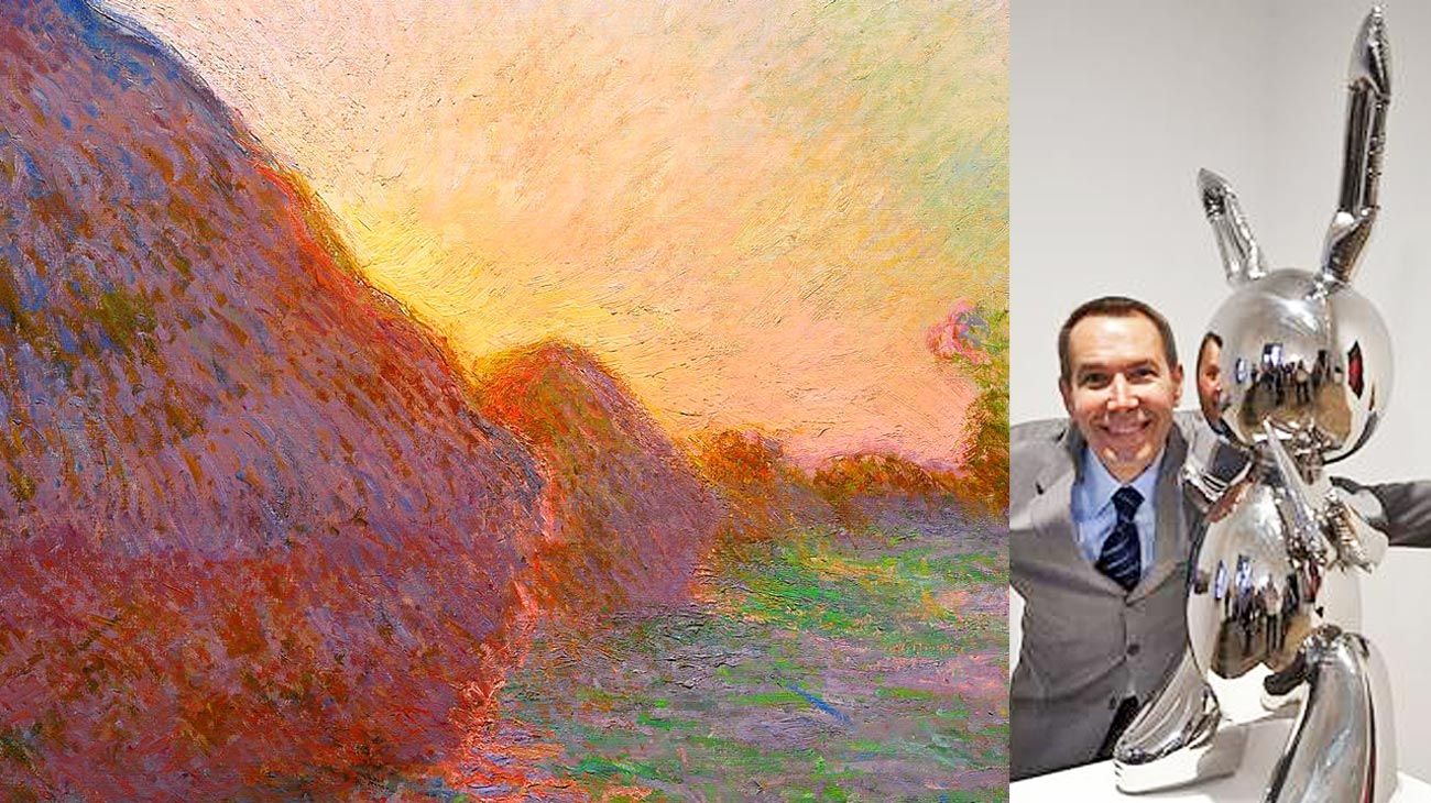 Ventas récord de Monet y Jeff Koons