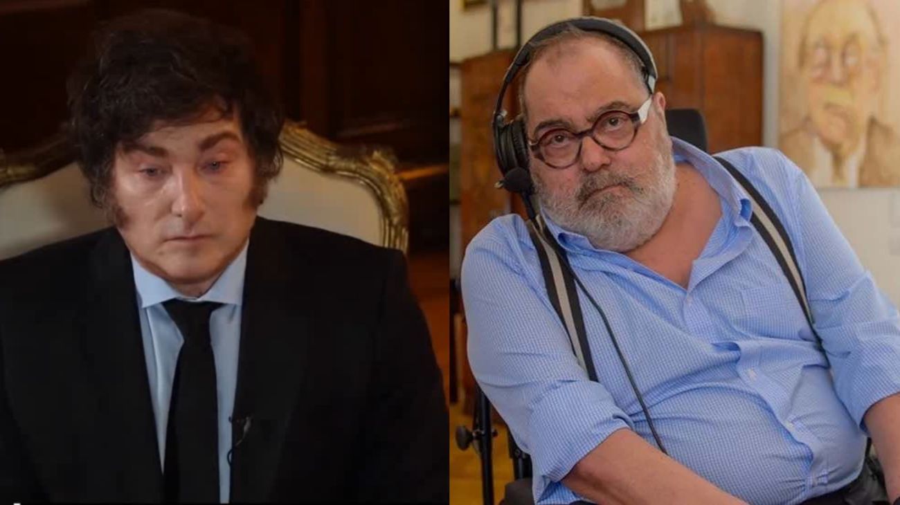 Javier Milei habló sobre la muerte de Jorge Lanata: el extraño vínculo que une a su perro Conan con el periodista