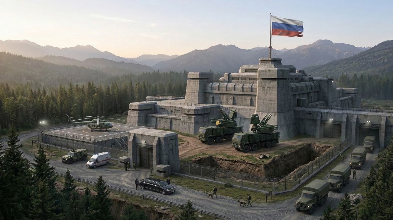 Vladimir Putin construyó un búnker de lujo en un palacio secreto y rodeado de defensas antiaéreas