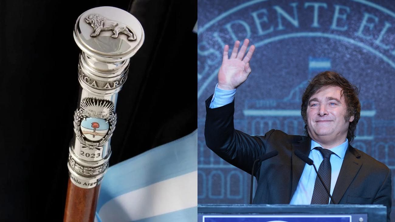 Javier Milei y la elección del bastón presidencial: una de las propuestas tiene el visto bueno del Papa y la figura de un león