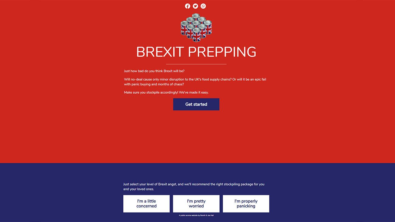 Británicos pueden abastecerse y sobrevivir al brexit en 4 clics