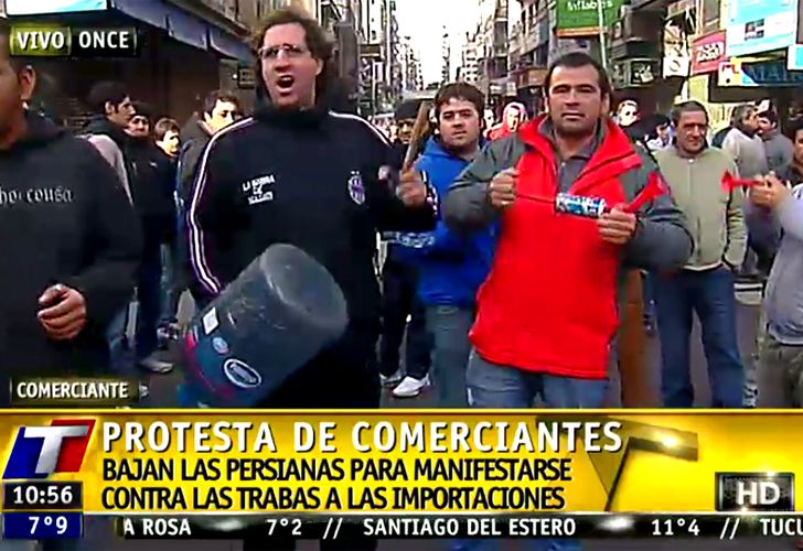 Once: "cortinazo" de los comerciantes