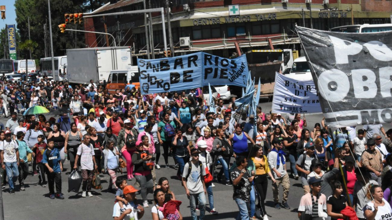 Cómo es una movilización piquetera por dentro