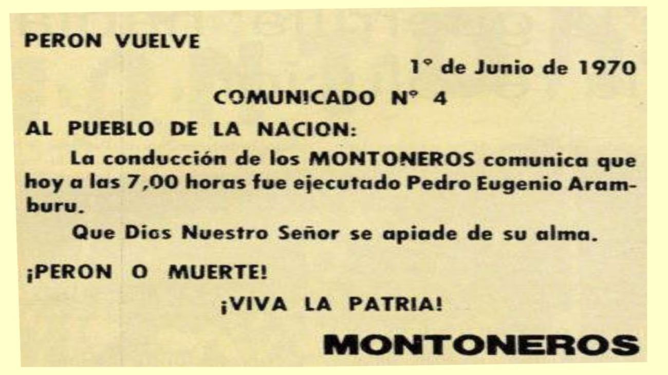 El secuestro de Aramburu: entre el mito de origen montonero y la historia