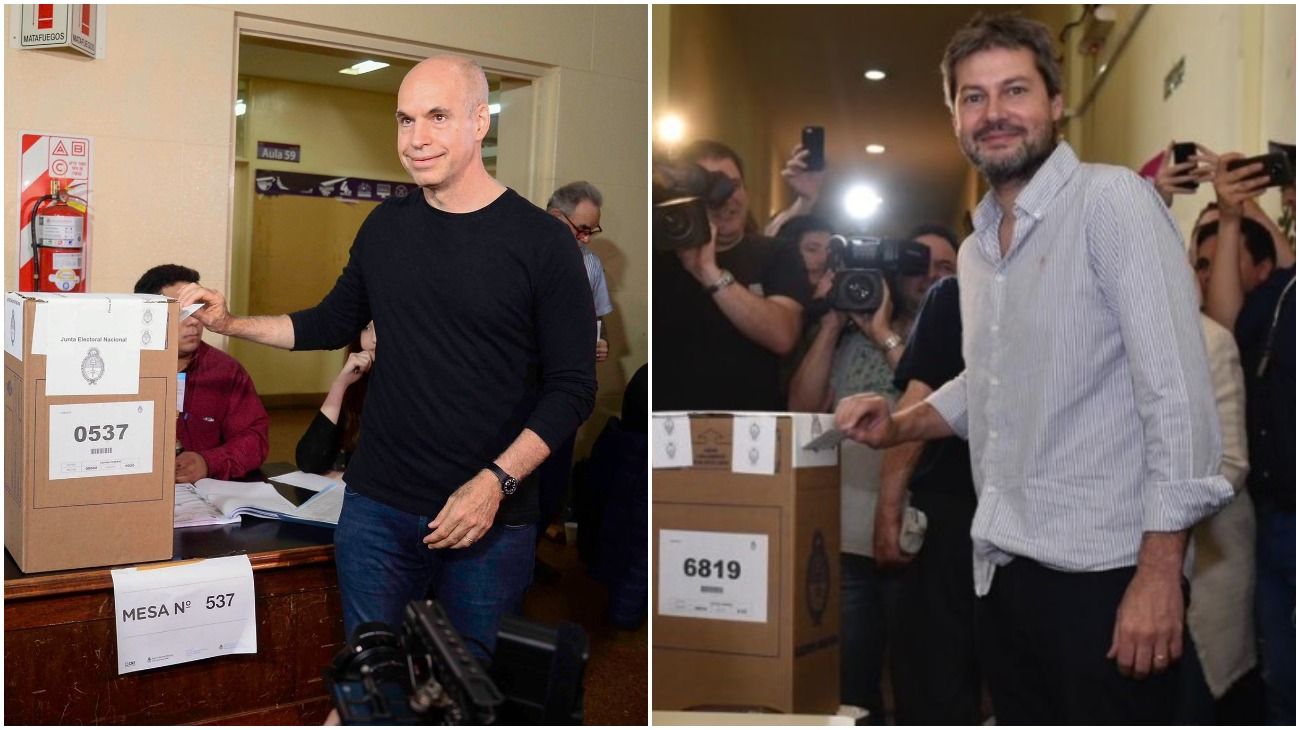 Rodriguez Larreta y Lammens destacaron la tranquilidad de los comicios