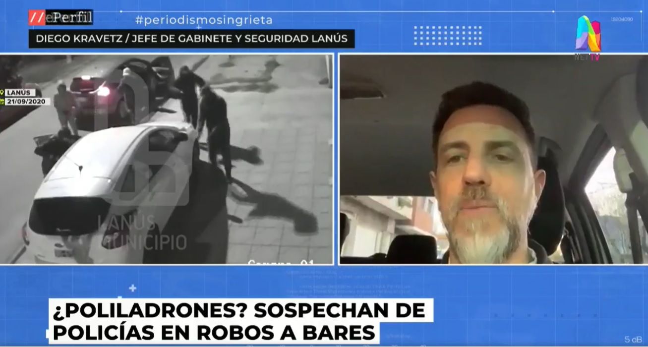 Diego Kravetz desconfía de la policía por los robos de grupos comando