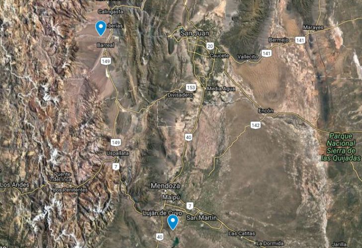 Fuerte sismo en Mendoza: 4.6 grados en la escala de Richter