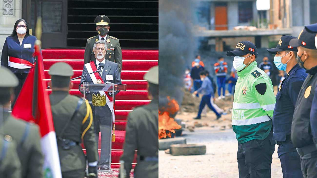 Perú: el presidente Sagasti enfrenta ya una protesta social