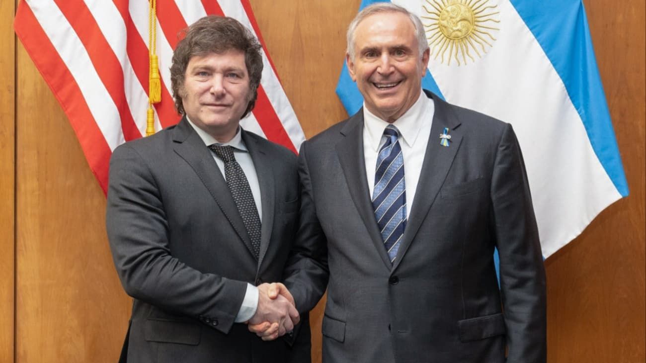 Milei se reunió con Marc Stanley, el embajador de Estados Unidos en el país: "Interesante conversación"