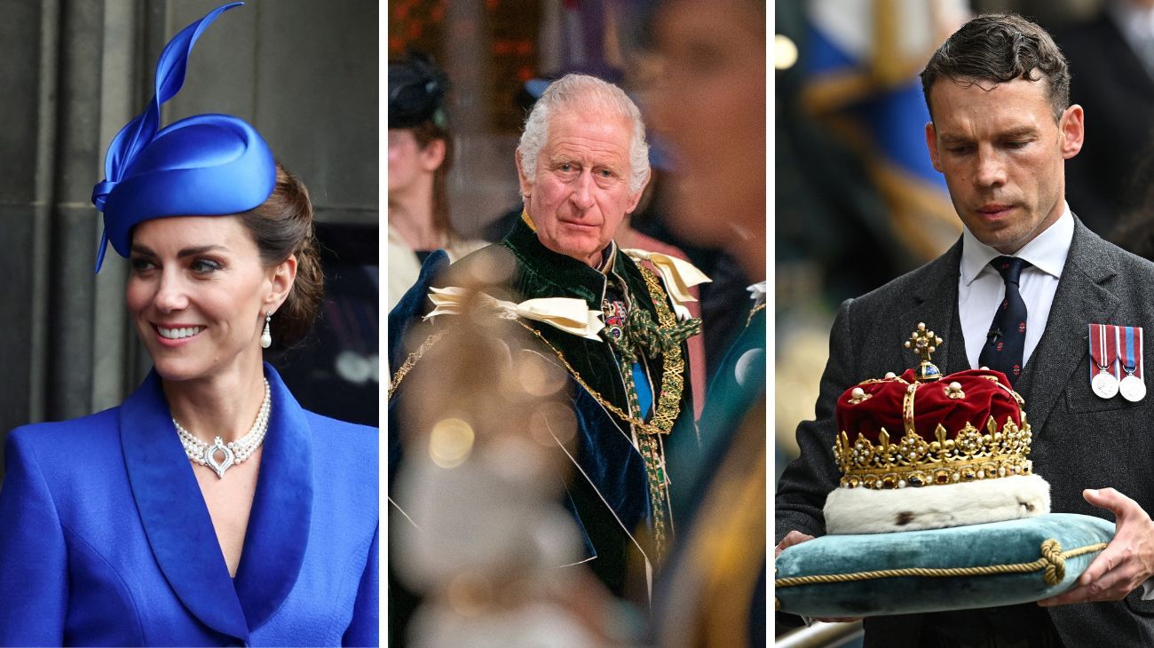La rebelde Escocia entregó la corona a Carlos III al ritmo de gaitas y gritos de "not my king"
