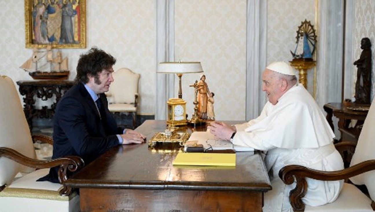 Javier Milei estuvo reunido más de una hora con el papa Francisco en el Vaticano