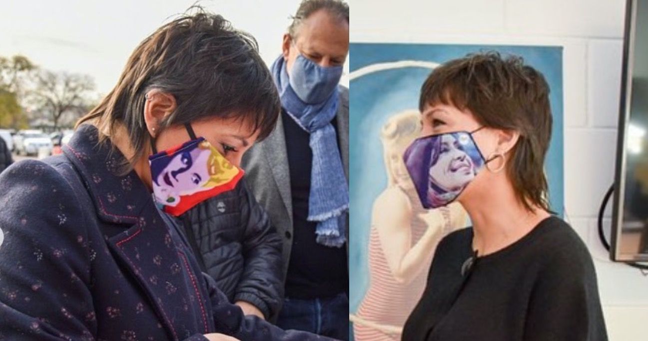 En pandemia, Mayra Mendoza desplegó una colección de "barbijos militantes"