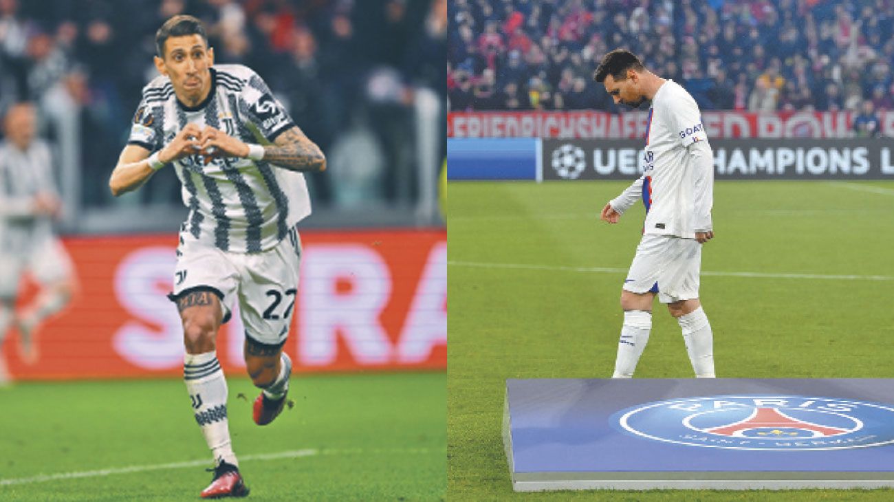 Di María y Messi, los dos ídolos de la Selección que viven realidades opuestas en sus equipos