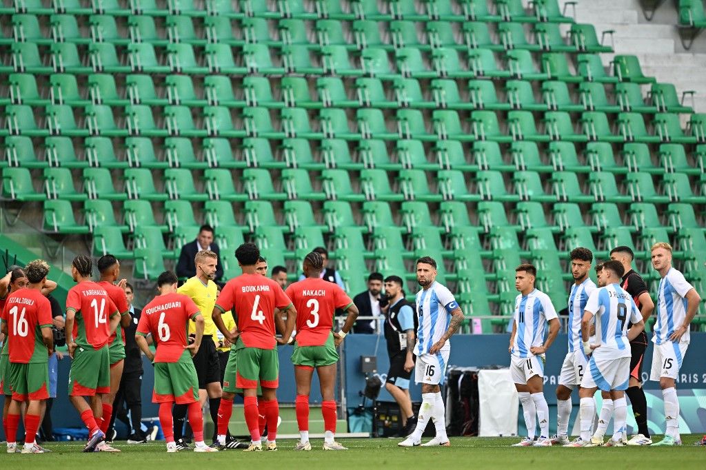 Juegos Olímpicos, día 1: la Selección Sub 23 argentina debutó en un polémico partido y perdió ante Marruecos