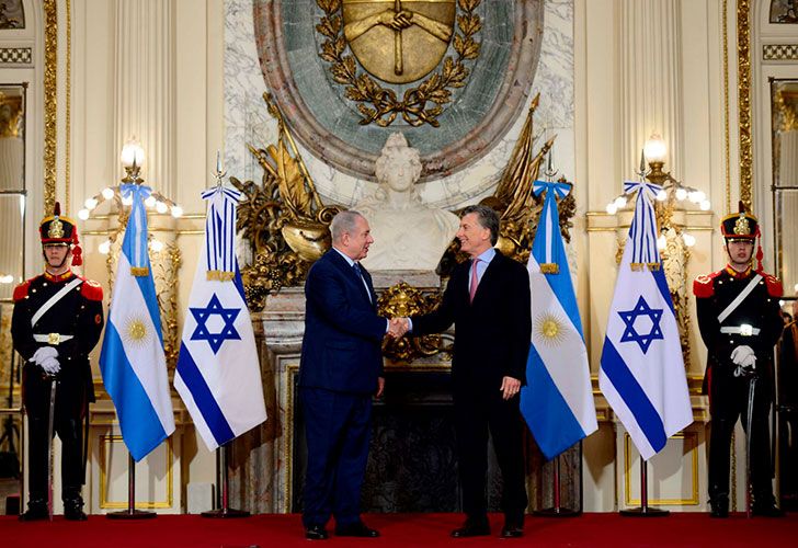 Fuerte sintonía entre Netanyahu y Macri durante su encuentro en Casa Rosada