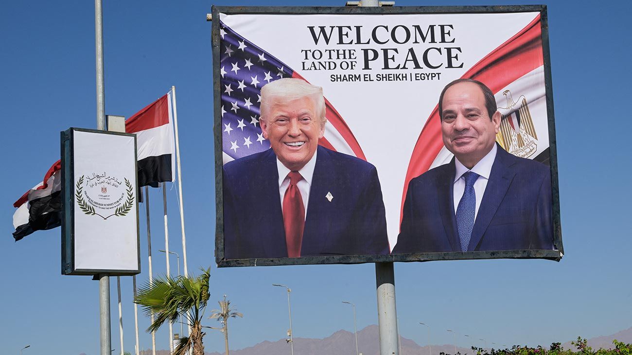 Trump firmará el acuerdo de paz de Medio Oriente en Egipto, junto a líderes de más de veinte países