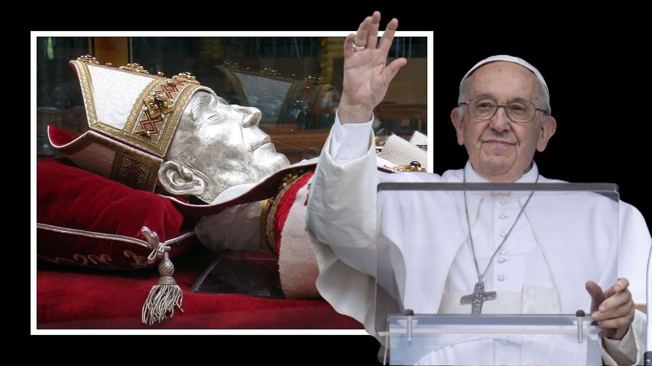 La tumba de Celestino V, el Papa de la "gran renuncia", un peregrinaje clave para Francisco
