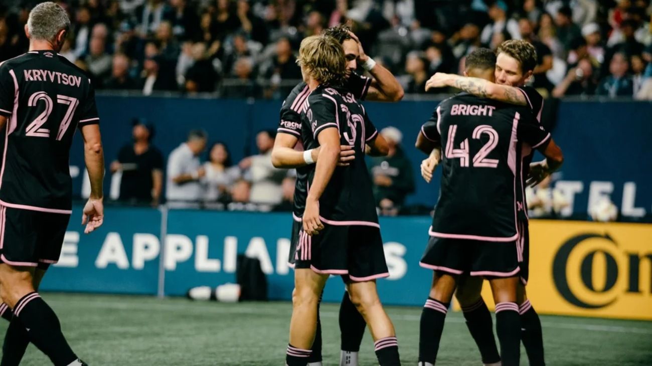 Sin Messi, Inter Miami le ganó 2-1 a Vancouver Whitecaps y se mantiene como líder de la MLS