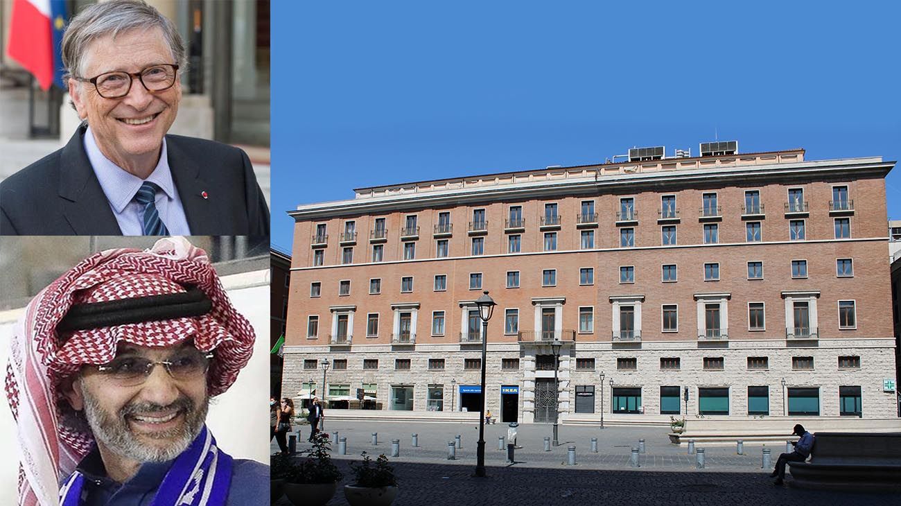 Bill Gates y un príncipe árabe convertirán un palacio romano en un lujoso hotel 6 estrellas