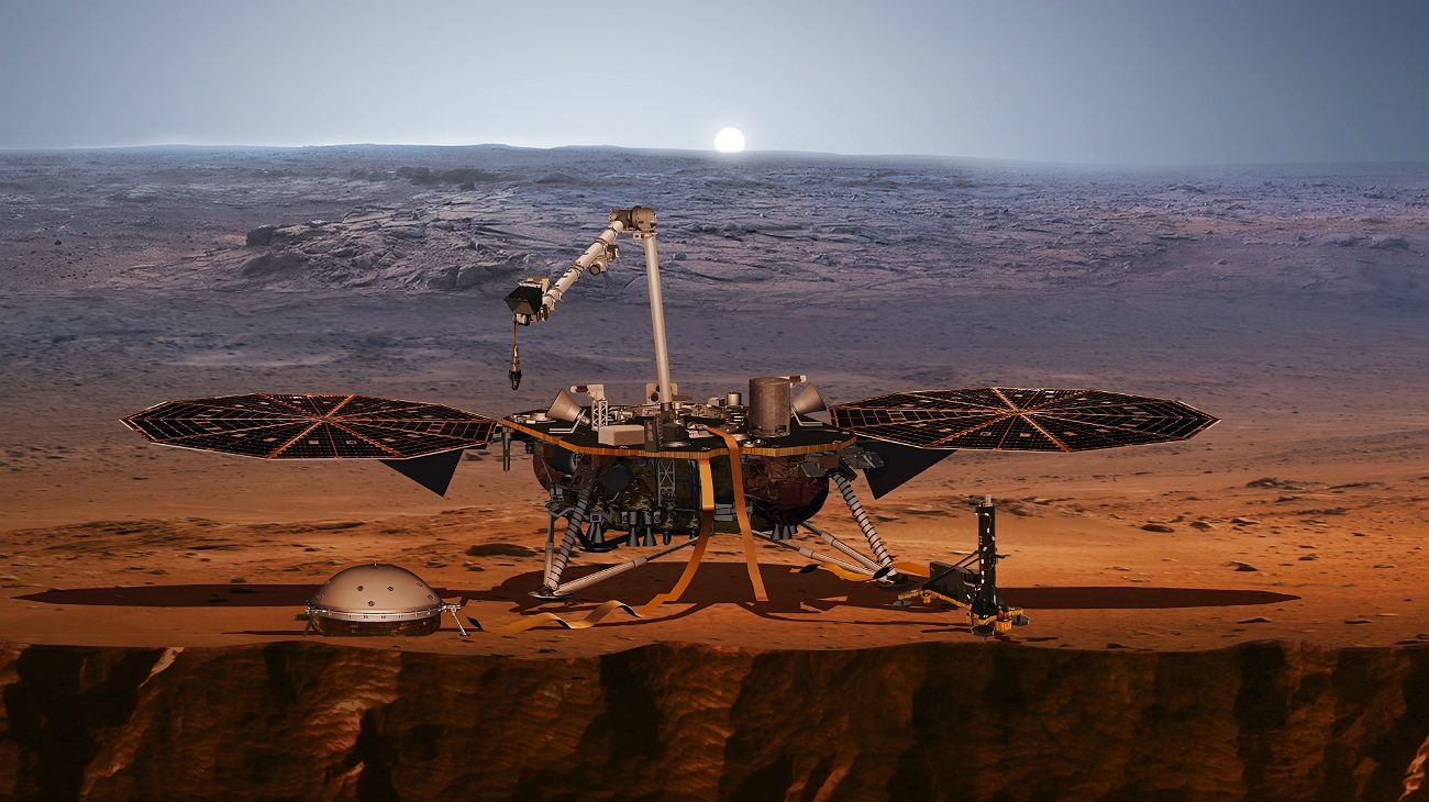 La sonda espacial InSight de la NASA tocó suelo marciano