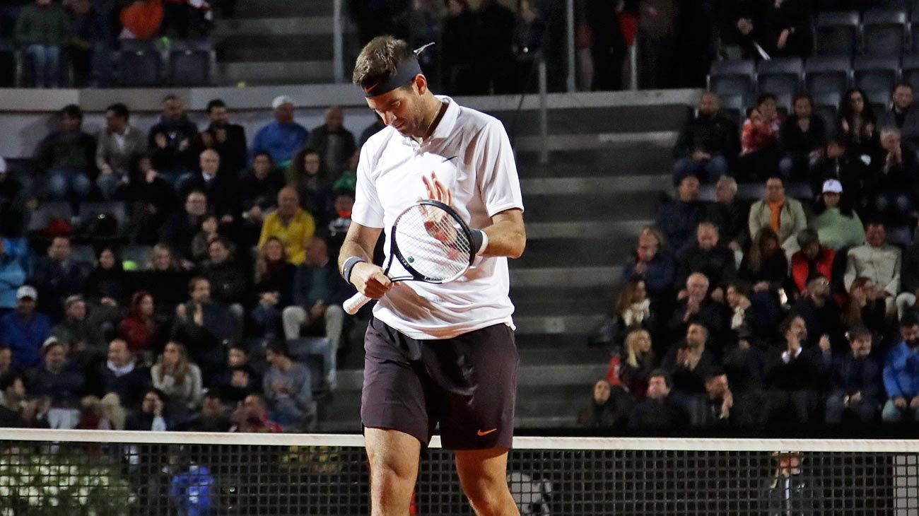 El peque paso a semis, Delpo no pudo