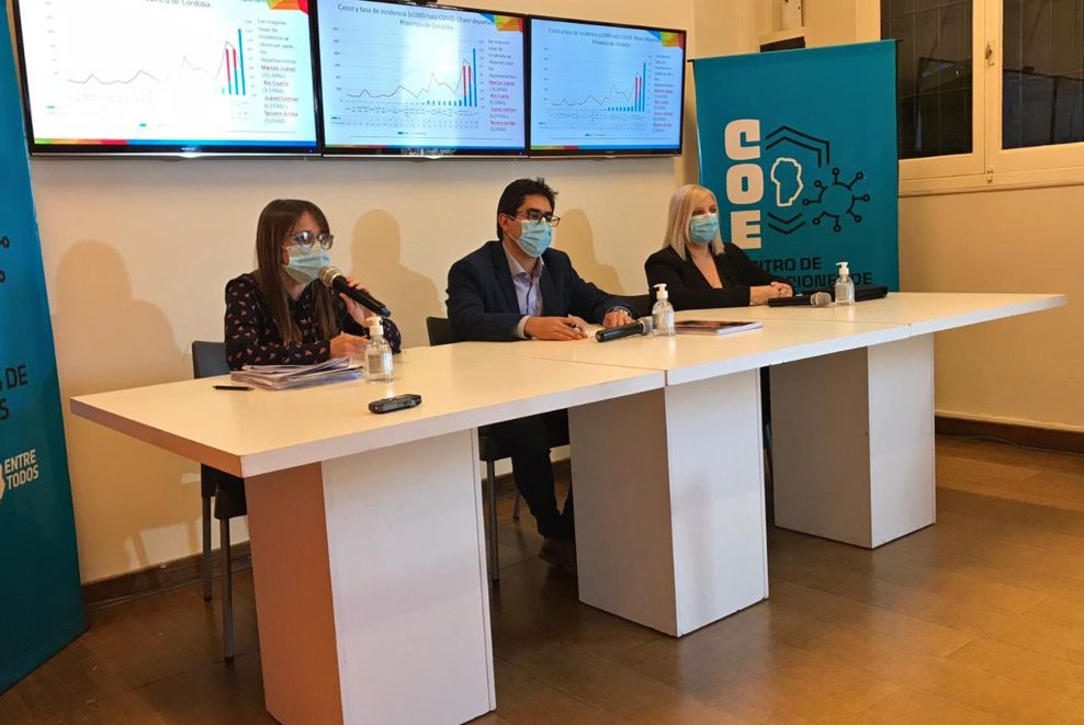 Córdoba capital accionará el "botón rojo" si se ocupan el 60% de camas Covid