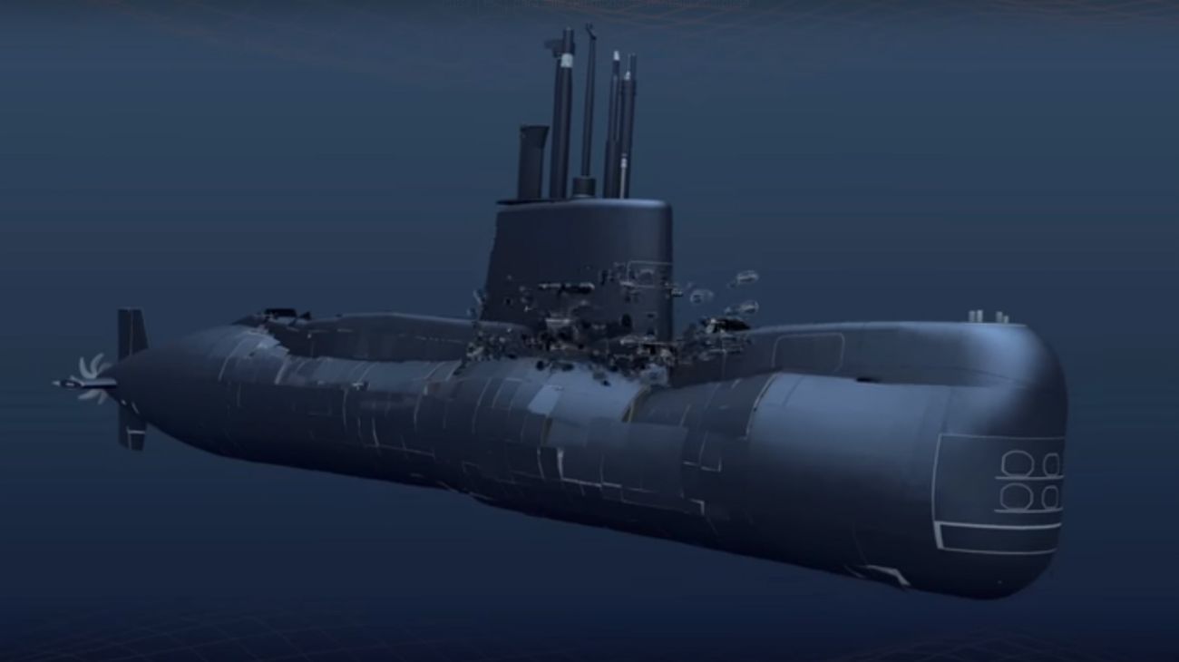 La Armada confirma que el ARA San Juan sufrió una implosión y se hundió más de 900 metros