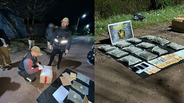 Fontana: interceptaron un auto con casi 12 kilos de marihuana y hay tres detenidos