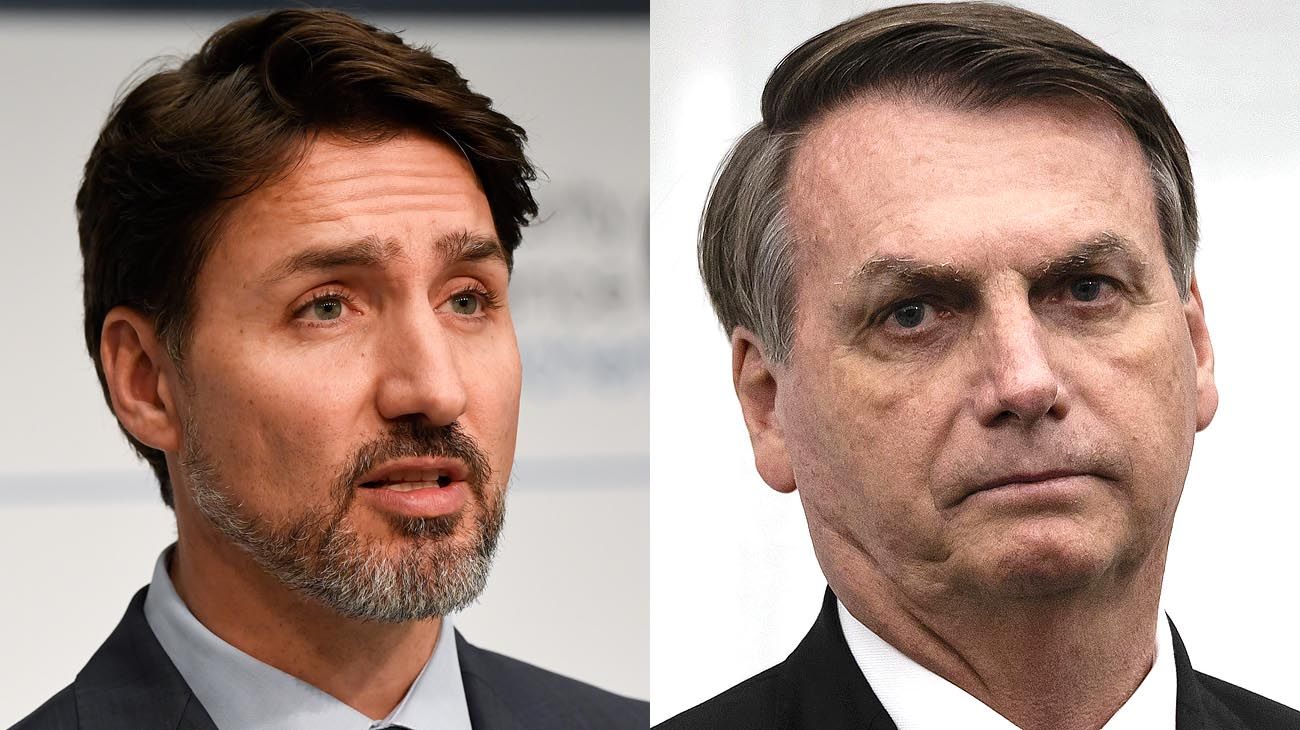 Coronavirus: Justin Trudeau está en cuarentena y Bolsonaro bajo observación