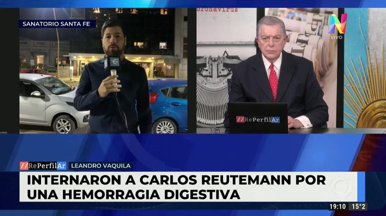 Carlos Reutemann continua internado en terapia intensiva por una hemorragia digestiva