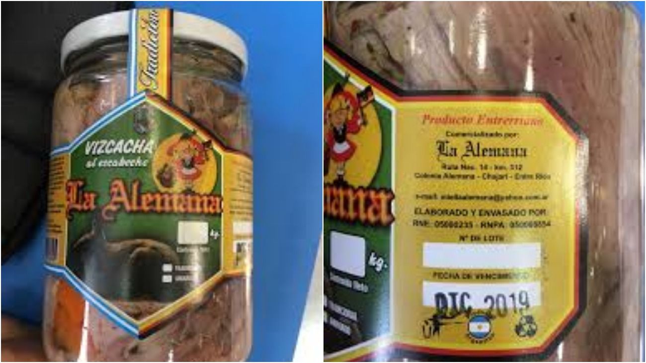 La ANMAT prohíbe la venta de alimentos en escabeche de una marca de Entre Ríos