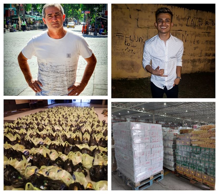 Donan 750 bolsones de comida a afectados de la industria cuartetera