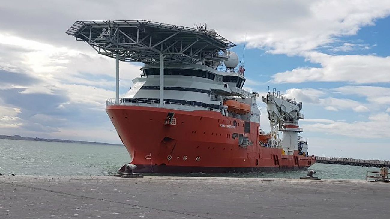 El buque noruego que buscará al ARA San Juan ya está en Argentina
