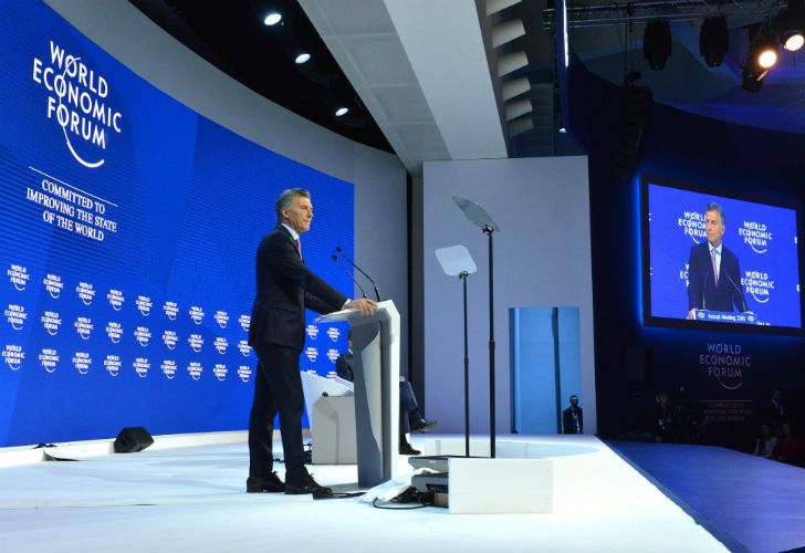 Macri en Davos: "Vamos encaminados para ser el interlocutor mundial"