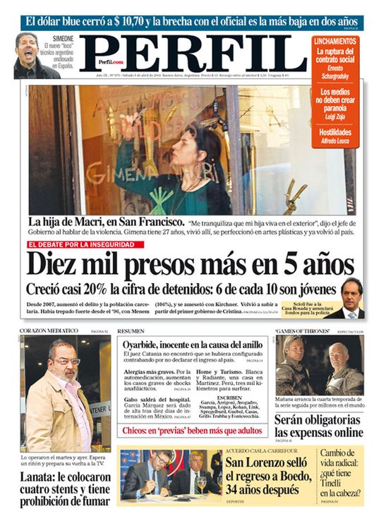 Diez mil presos más en 5 años