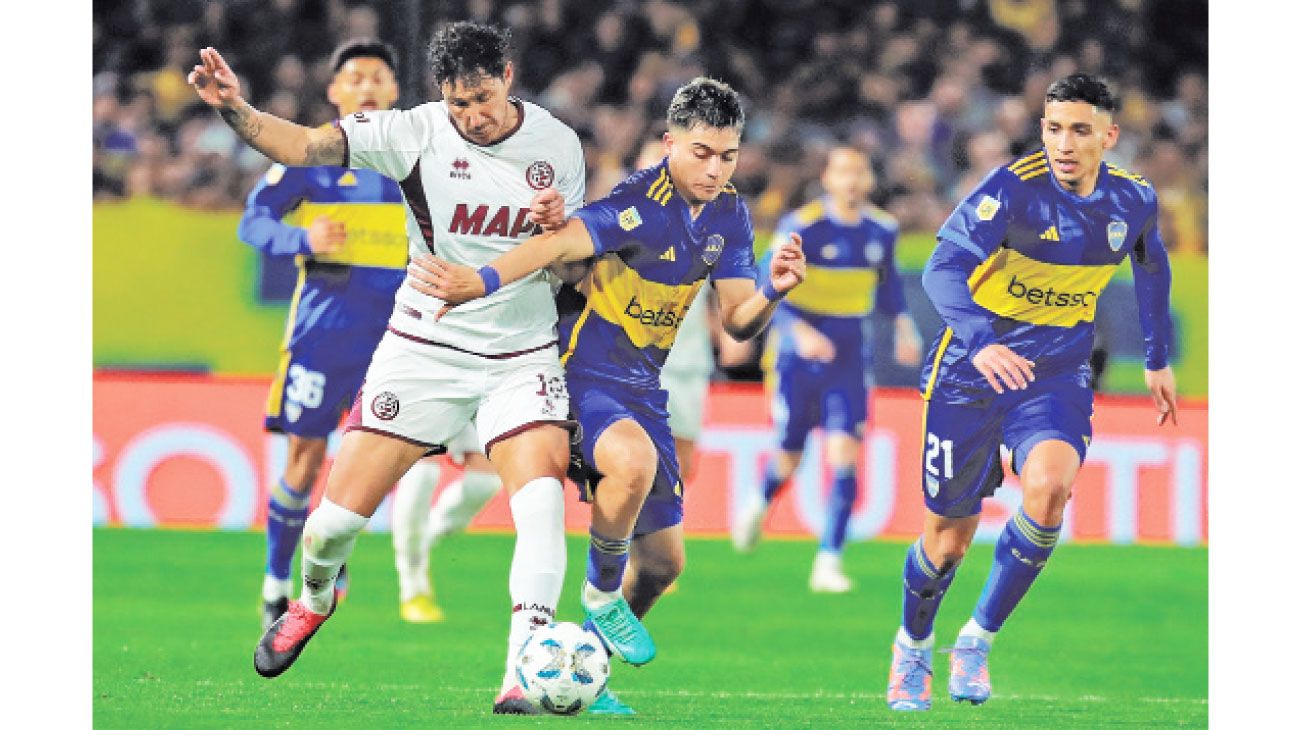 Con la mente puesta en la semifinal de la Libertadores, Boca empató ante Lanús