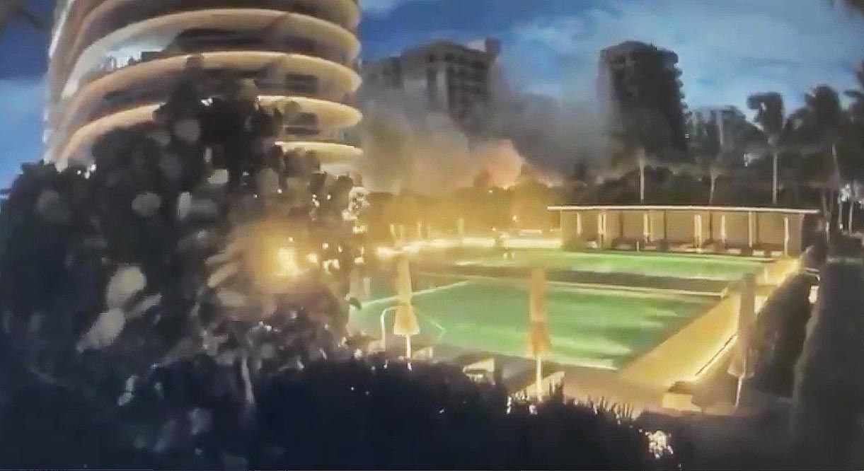 Video | Así se derrumbó el edificio en Miami