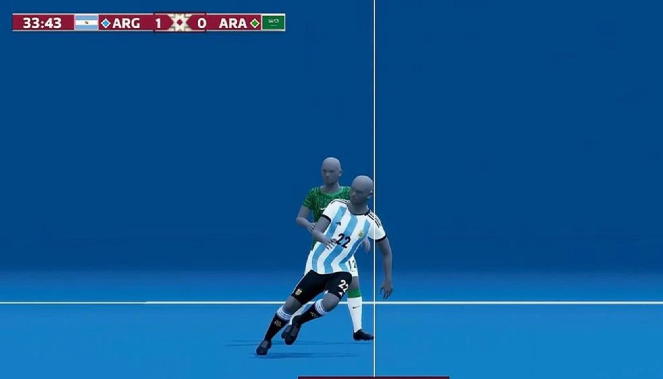El VAR de los muñequitos: Argentina hizo 4 goles y perdió 2 a 1