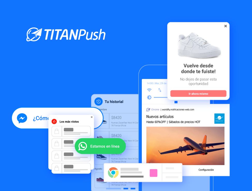 TITANPush aumenta las ventas de tu ecommerce