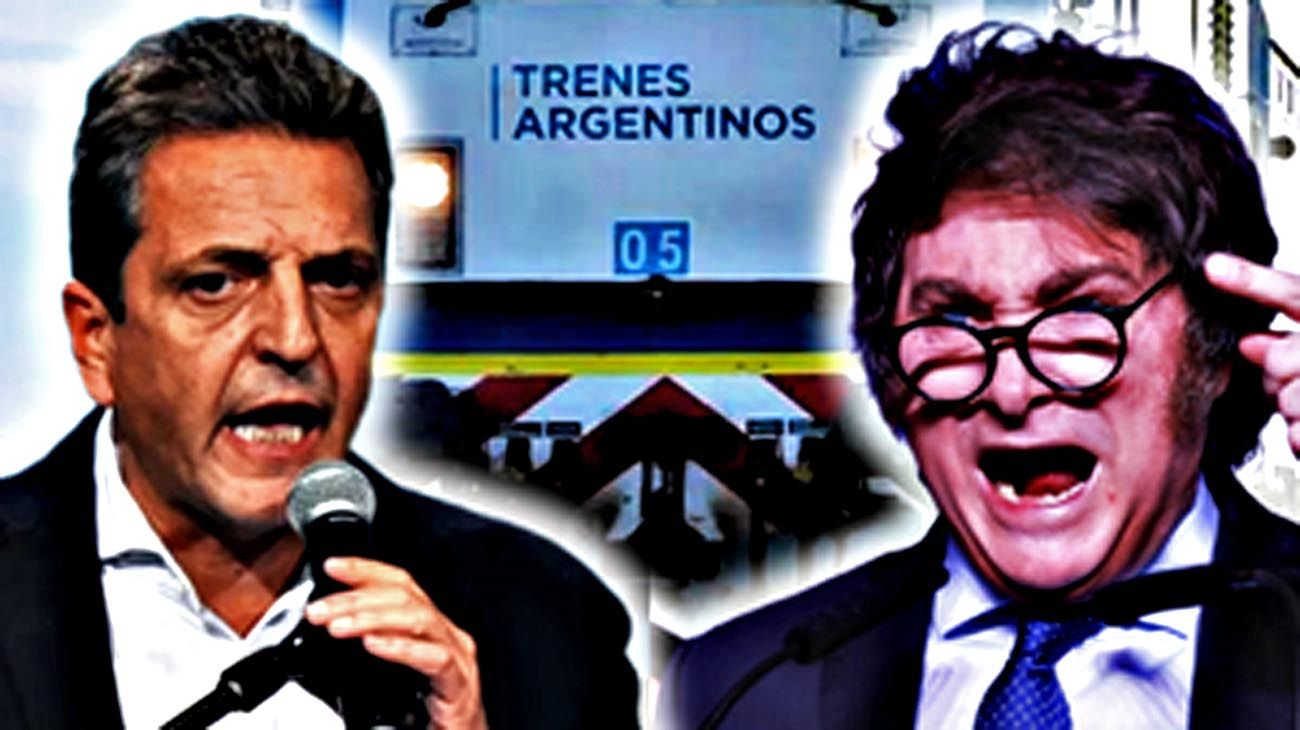 Sistema ferroviario: ¿Cuáles son las propuestas de Massa y Milei con respecto a los trenes argentinos?