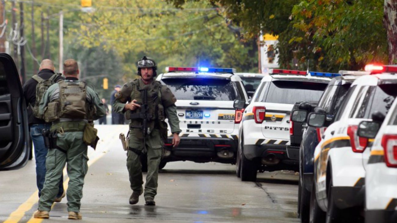 Tiroteo en una sinagoga de Pittsburgh deja varios muertos