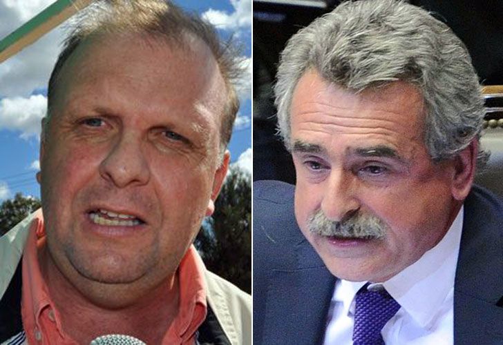 Un diputado opositor le tiró una botella de agua a Rossi