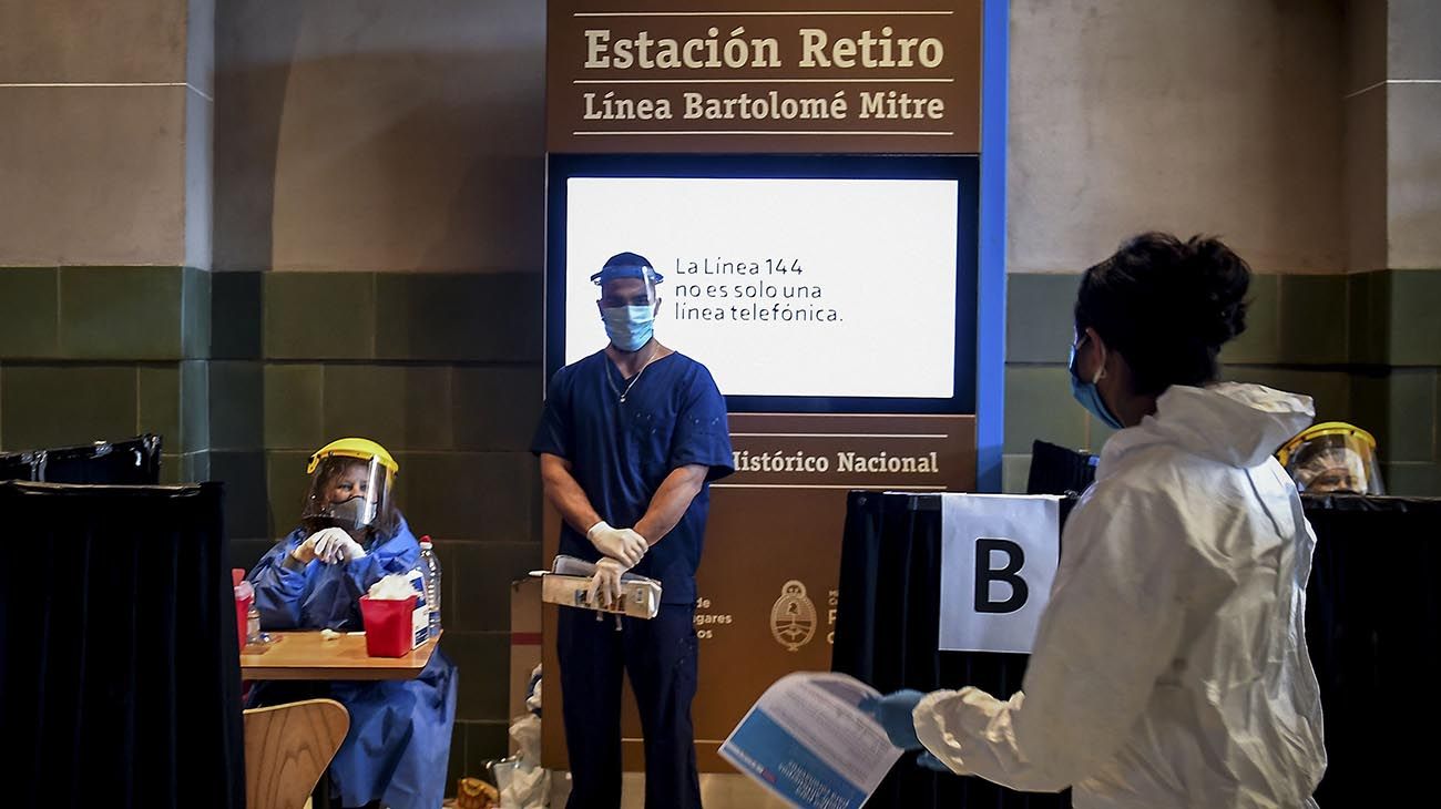 Coronavirus: hicieron 431 test rápidos en Retiro y se detectó el primer positivo