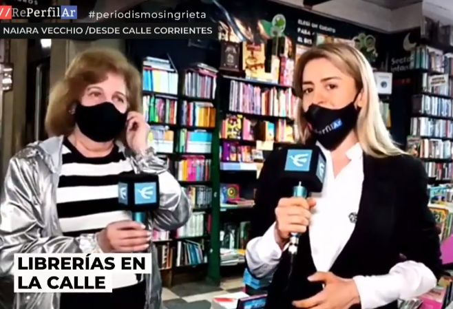 Librerías de avenida Corrientes ven con expectativas poder vender en la calle