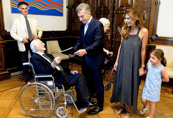 Video | Así festejó Macri su cumpleaños en la Casa Rosada