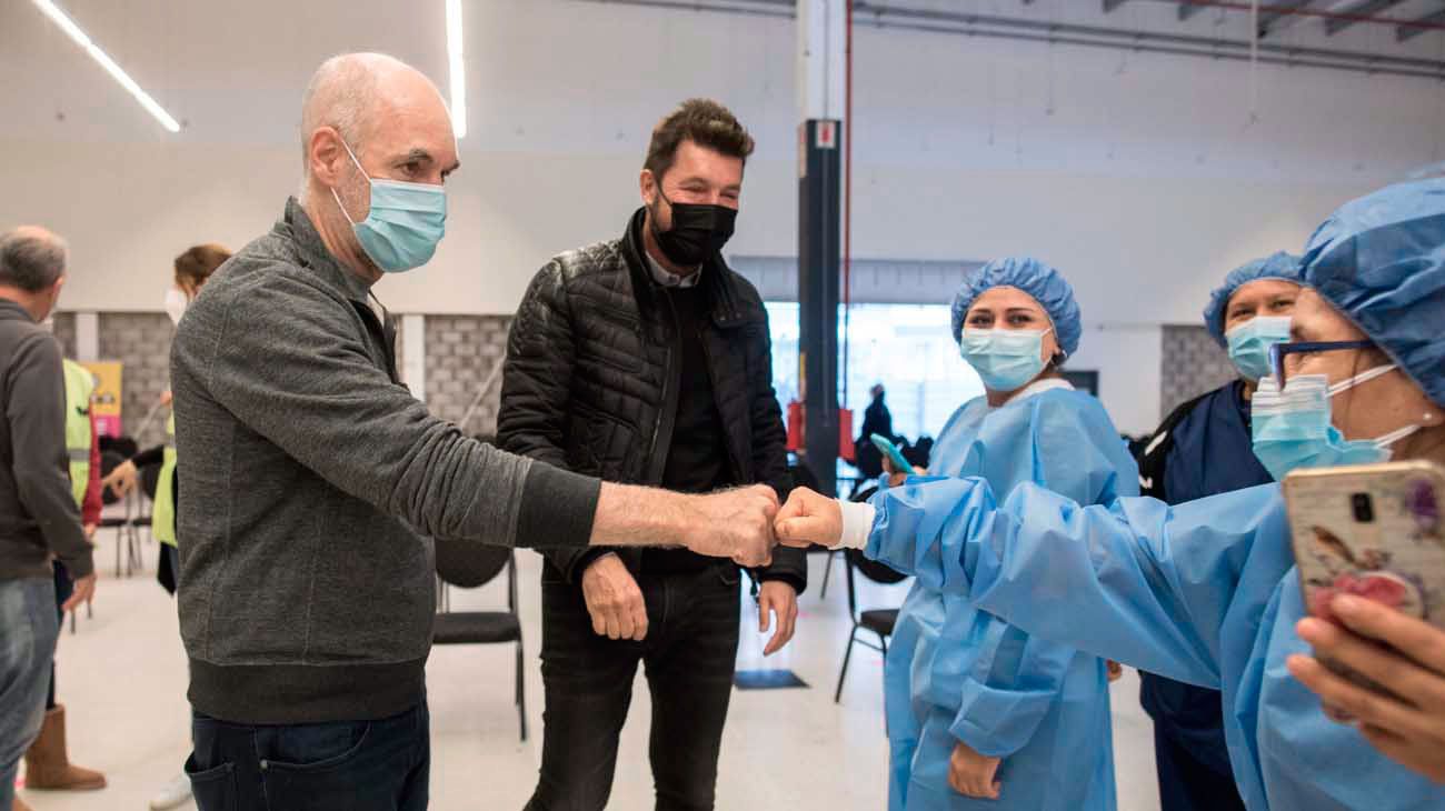 Larreta se mostró junto a Tinelli en San Lorenzo